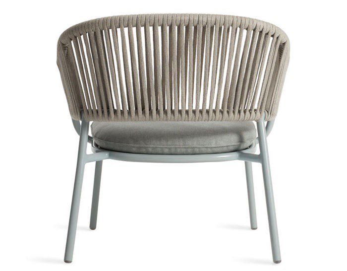 Modern Rope Weave Lounge Chair with Cushion