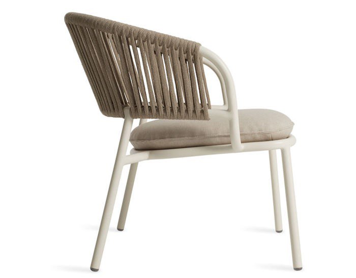 Modern Rope Weave Lounge Chair with Cushion