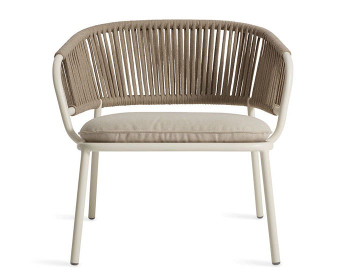 Modern Rope Weave Lounge Chair with Cushion