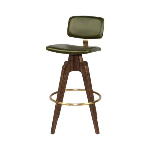Mid-Century Modern Swivel Bar Stool