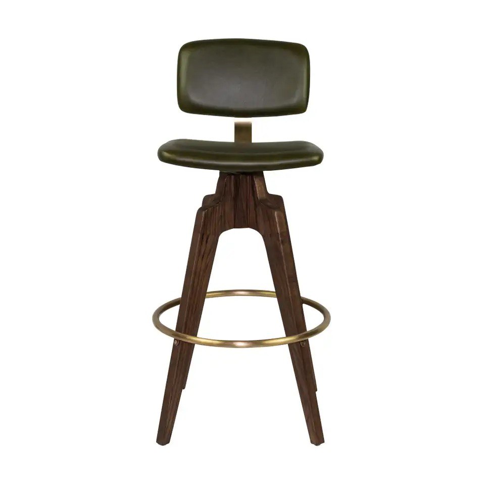 Mid-Century Modern Swivel Bar Stool