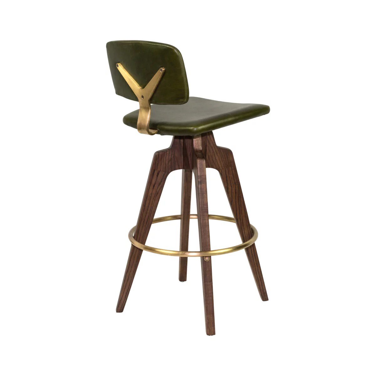 Mid-Century Modern Swivel Bar Stool